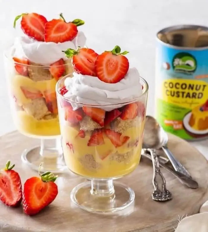 Crema inglesa de coco