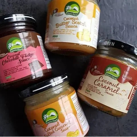 Nature's Charm | Salsa de Chocolate y Coco | Fudge Sauce 200 g